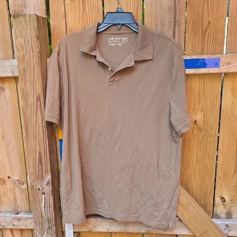 John Bartlett Men's Tan Polo Shirt